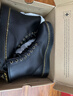 马丁（DR.MARTENS）Zavala西部靴男女款春季舒适轻量黑色工装风马丁靴父亲节礼物 黑色 42 实拍图