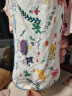 良良婴儿枕头3-6岁宝宝幼儿园午睡枕苎麻儿童枕蓝格（双枕套） 实拍图