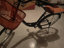 金武端自行车成人通勤车单车学生式女士轻便休闲实心胎复古上班变速买菜 尊享版-单速-黑色 26寸 实拍图