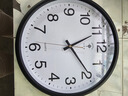 北极星（POLARIS）挂钟 创意时尚简约时钟石英客厅钟表13英寸7110黑色 实拍图
