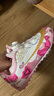 汤寸足球鞋儿童tf碎钉男女童专业女孩小学生训练专用大小童少儿球鞋 6122白粉色碎钉 35 标准运动鞋码 实拍图