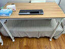 SOFSYS移动沙发边桌电脑桌折叠桌床边桌学生写字书桌家用简易卧室办公桌 柚木【折叠款】长100*45*64.5高 实拍图