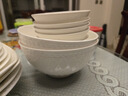 玛戈隆特 事事如意餐具纯白浮雕骨瓷餐具餐盘整套散件组合 10CM*3CM酱料碟 1头 实拍图