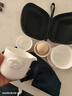 智典 羊脂玉白瓷旅行茶具套装便携式包户外一壶二三杯快客杯过滤茶壶 羊脂玉快客一壶二杯-祥云 实拍图