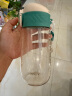 G.DUCKKIDS小黄鸭儿童弹盖吸管水杯500ml 带提绳弹盖设计安全卡扣帝拿绿 实拍图