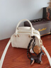 CinvaiKrose【赵昭仪同款】包包女包2025新款保龄球包斜挎包生日元旦新年礼物 奶油白Off-White-【送女友老婆女生礼物走心】 实拍图