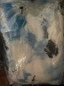雪中飞（SNOWFLYING）儿童轻薄羽绒服男童保暖防寒新款童装中大童女童薄款冬外套 蓝白碎花 170 实拍图