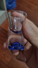 拜杰蓝色冰山水晶白酒杯中式家用带刻度分酒器小酒杯烈酒杯1壶2杯 实拍图
