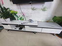 宜造（YIZAO）电视柜落地一体靠墙客厅轻奢高级感家用小户型伸缩茶几电视柜组合 【岩板台面】伸缩130-190暖白色 自主安装 实拍图