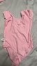 艾舞戈儿童舞蹈服女童夏季练功服宝宝芭蕾舞连体服中国舞服考级跳舞衣 粉色-短袖 170 身高150-155cm体重78-88斤 实拍图