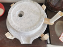 洛滑家用石磨农村老式复古手动推磨面麻石磨盘迷你小型磨五谷杂粮石碾 25*35木架+调节轴丨新款升级加厚【家用磨浆】 实拍图