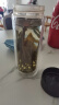 富光男女士双层玻璃杯 高硼硅玻璃304茶隔水杯子 带茶隔泡茶杯500ml 实拍图