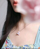 施华洛世奇（SWAROVSKI）TEDDY小熊项链吊坠轻奢小众送女友闺蜜毕业礼物女 心动小熊 镀白金色 5599168 实拍图