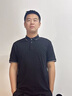 罗蒙【父亲节礼物】冰丝短袖t恤男夏季薄款男士透气polo翻领衫半袖 藏青+灰蓝 XL (建议125-140斤) 实拍图