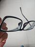 依视路（ESSILOR） 新款商务男镜架时尚潮流镜框女配依视路镜片近视定制眼镜 TR90-全框-1021BK-黑色 镜框+依视路膜岩非球面1.67现片 实拍图