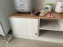 左昊电视柜落地2024新款小户型客厅家用卧室桌子实木腿简易电视机柜 【加厚】160cm暖白+田园橡木色 实拍图