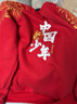 真维斯儿童卫衣加绒拜年服男女童蛇年冬季新款红色新年衣服保暖冬装 红 中国蛇年 160 实拍图