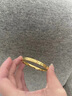 吉财运碎碎冰黄金手镯女款999足金碎冰冰实心金包银款情人节礼物送女友 包金3克总重30克碎碎冰手镯60# 实拍图