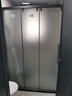 九牧（JOMOO） 【定制】极简整体淋浴房一体式浴室隔断一字型屏风三门联动E16 枪灰 光玻1.3-1.39m（高2m） 实拍图