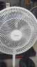 美的（Midea）电风扇家用风扇落地扇台地两用七叶大风量轻音节能电扇台扇卧室摇头扇加高迷你扇 风扇踏青放价 【经典爆款 旋转按钮】白色丨7叶台地两用 实拍图