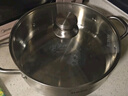 苏泊尔（SUPOR）火锅304不锈钢家用专用加厚鸳鸯锅电磁炉燃气明火通用汤锅涮盆 直型清汤复底 28cm 实拍图