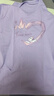 史努比儿童纯棉短袖t恤2025新款时尚男女童夏季上衣中大童夏装 Z心努比香芋紫 160 实拍图