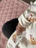 童泰宝宝连体衣秋冬季纯棉婴儿衣服家居内衣偏开长袖夹棉哈衣爬服 黄色 80cm (建议11-18月身高73-83cm) 实拍图