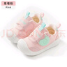 婧麒（JOYNCLEON）婴儿学步鞋0-1岁春夏秋季防滑机能鞋1到3岁婴儿鞋男女宝宝儿童鞋 草莓粉 【四季款】 18 码(内长13.5cm 脚长13cm) 实拍图