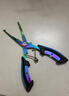 卫辞路亚钳子取钩器多功能剪刀钓鱼专用摘取绑脱钩线尖嘴钳加长钓鱼钳 路亚钳-蓝色柄钢彩色【1把】 【加长钳嘴 深吞摘钩】 实拍图