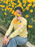 伊芙丽（eifini）【万向弹】伊芙丽无侧缝撞色压线直筒拖地裤女新款弹力裤 浅蓝 S 90-100斤 实拍图