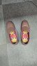 红蜻蜓男鞋秋冬款男士商务皮鞋一脚蹬休闲皮鞋牛皮爸爸鞋男鞋子WTA7742 棕色升级版_偏大1码 40 实拍图
