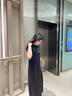 FILA 斐乐女装官方女士短袖T恤夏季休闲运动内搭t恤运动上衣 传奇蓝-F51W328152FNV M （165/84A/M） 实拍图