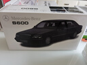 跃纪生1:18 1990年 奔驰S600 W140虎头奔 S450l 汽车模型合金车模老爷车 原厂 虎头奔黑色 实拍图