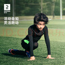 迪卡侬（DECATHLON）儿童紧身衣保暖训练服儿童运动透气速干衣秋长袖内衣KIL 经典黑套装-经典款-轻薄不加绒 160 （12-13岁 151-160） 实拍图