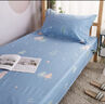 柳伊（Liuei） 纯棉床单宿舍单人床被单单件大学男寝室学生上下铺学校全棉褥单 森林小镇-蓝 120x220cm床单单件【上下铺用】 实拍图