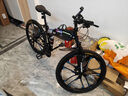 凤凰（Phoenix）可折叠山地车自行车成人男女新款式学生12到18岁变速越野软尾单车 折叠双避震【密封全轴承】钢架/十刀轮炫彩 27.5寸-30速【身高168-198cm】 实拍图