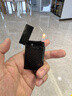 艾斯贝尔（inspiring）男士高端纯黄铜朗声充气打火机高颜值定制刻字高级感男友生日礼物 谐风细语·暗酷黑 套装 1个 实拍图
