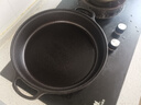 铁仕达（Telssida）双耳铸铁平底锅加厚生铁锅烙饼锅不粘无涂层煎锅水煎包锅老式饼铛 29cm(玻璃盖) 实拍图
