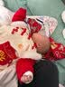 优奇满月宝宝衣服秋冬季婴儿过年喜庆拜年连体衣保暖加厚百天周岁礼服 实拍图