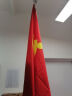 易利丰（elifo） 办公室落地带杆摆件 室内立式落地旗杆2米带底座 会议室装饰旗架旗座底座 2米拼接款 金色+4号党旗1面 实拍图