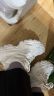 骆驼（CAMEL）老爹鞋女网布皮面拼接双系带厚底休闲鞋 L23S703108W 黑色透网 38 实拍图