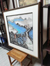琅櫃坊手绘山水国画玄关水墨画办公室茶室高山流水中式装饰画名家书画 A-山中早春 画芯加框90-90CM 实拍图