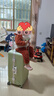 大嘴猴（paul frank）宝妈行李箱儿童可坐骑带娃拉杆箱宝宝推车大容量旅行箱可坐25公斤 牛油果绿/大容量/多功能/赠坐垫 28英寸 实拍图