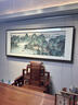 琅櫃坊客厅山水画国画手绘办公室横幅挂画名家字画真迹带框水墨画 A-福山雅居图 实拍图