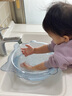 ONLYOU BABY婴儿童脸盆高透明新生儿洗脸屁屁脚盆宝宝家用盆子卡通猫咪可悬挂 星空蓝梦【食品级PET】 4000ML大容量-kitten硅胶挂钩 实拍图