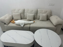 杜杜美家奶油风绒布艺沙发组合 客厅小户型简约现代直排云朵沙发A61# 实拍图