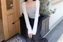 FOX.G轻薄针织衫冰丝开衫外套女衣服女装2026新款夏季上衣外穿纯欲 冰丝薄款百搭开衫白色 均码 实拍图