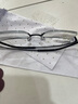 依视路（ESSILOR） 新款商务男镜架时尚镜框女配依视路镜片近视定制眼镜网上配镜 钛金属-半框-4017BK-黑色 镜框+依视路膜岩高清1.60现片 实拍图