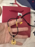 怡缘珠宝黄金平安扣小胖福吊坠足金999金箍圈项链女款纯金颈链送女友礼物 A款金箍圈+小胖福+1粒古法约1.2-1.4g 实拍图