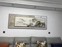 墨派 新中式客厅装饰画沙发背景墙壁画现代简约大气横幅山水叠加画 家和万事兴 A款 大幅150*50+小幅120*30晶瓷 实拍图